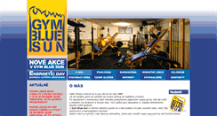 Desktop Screenshot of gymbluesun.cz
