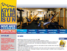 Tablet Screenshot of gymbluesun.cz